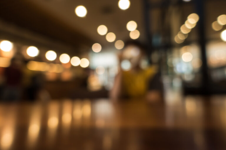 Blur or Defocus image of Coffee Shop